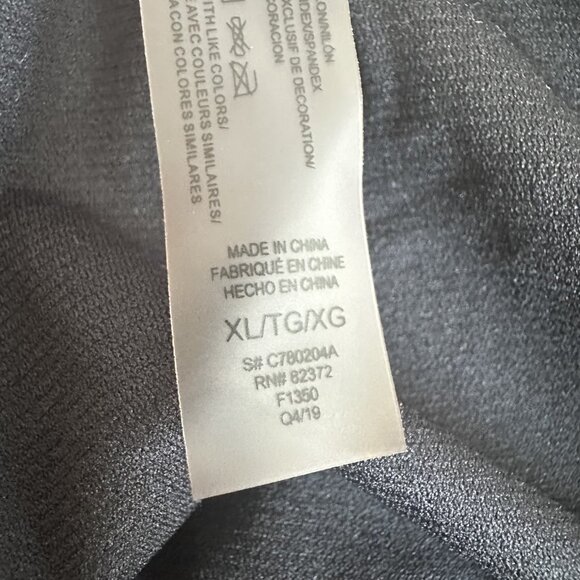 bebe Swimsuit Womens XL Black Pink Floral One Piece Lace Up Front Bathing Suit - Picture 8 of 9